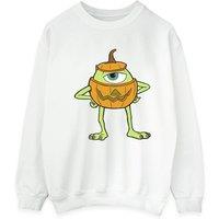 Disney Men's Mike Pumpkin Halloween Sweatshirt in White | Size: 5XL