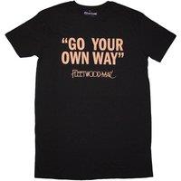 Fleetwood Mac Men's Go Your Own Way T-Shirt Dress in Black | Size: XL
