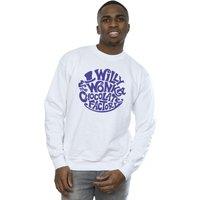 Warner Bros Men's Typed Logo Sweatshirt in White | Size: 2XL