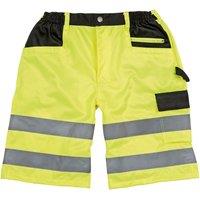 SAFE-GUARD by Result Men's Safety Cargo Shorts in Yellow | Size: 4XL