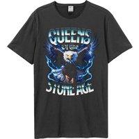 Amplified Men's Eagle Queens Of The Stone Age T-Shirt in Charcoal | Size: 3XL