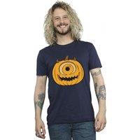 Disney Men's Pumpkin Cotton Halloween T-Shirt in Navy | Size: 2XL