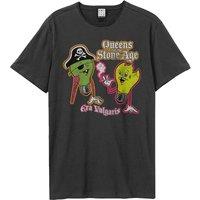 Amplified Men's Era Vulgaris Queens Of The Stone Age T-Shirt in Charcoal | Size: 3XL