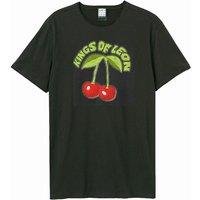Amplified Men's Cherry Kings Of Leon T-Shirt in Charcoal | Size: 3XL