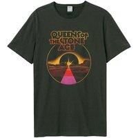Amplified Men's Eye Of The Moon Queens Of The Stone Age T-Shirt in Charcoal | Size: Small