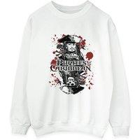 Disney Men's Jack Sparrow Sweatshirt in White | Size: Medium