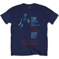 Tom Petty Men's Fonda Theatre Cotton T-Shirt in Navy | Size: Small