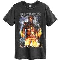 Amplified Men's The Wicker Man Iron Maiden T-Shirt in Charcoal | Size: XL