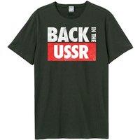 Amplified Men's Back In The Ussr The Beatles T-Shirt in Charcoal | Size: Small