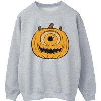 Disney Men's Pumpkin Halloween Sweatshirt in Grey | Size: 3XL