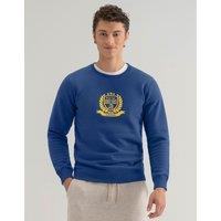 Brian Oak London Men's Medium Blue Embroidered Sweatshirt | Size: XL