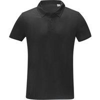 Elevate Men's Deimos Cool Fit Polo Shirt in Black | Size: 2XL