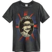 Amplified Men's Queen Sex Pistols Crew Neck T-Shirt in Charcoal | Size: 3XL