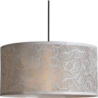 Lighting Collection Metal Leaf Easy Fit Shade 40Cm Lamp Shade in White