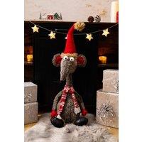 Marco Paul 67cm Christmas Rat Soft Plush Decoration
