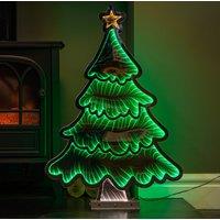 Samuel Alexander 60cm Infinity Standing Christmas Tree on Metal Base with Green LEDs