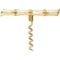 Orsina Modern Retro Bamboo Design Corkscrew in Gold