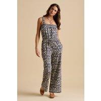 Brakeburn Women's Arrows Jumpsuit in Navy | Size: 20