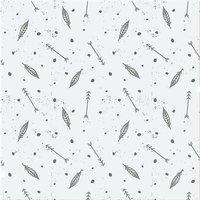 Benjamin Tate Design Feathers & Arrows In Boho Style Splash Back in Natural