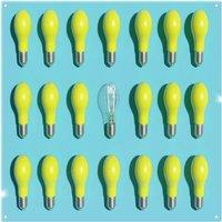 Benjamin Tate Design Yellow Bulbs Splash Back in Natural