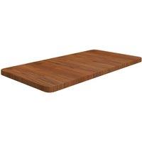 Berkfield Home Bathroom Countertop Dark Brown 80x40x2.5cm Treated Solid Wood | Size: 80x40x2.5 cm