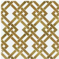 Benjamin Tate Design Gold Geometric Chain Splash Back in Natural
