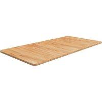 Berkfield Home Bathroom Countertop Light Brown 100x50x1.5cm Treated Solid Wood | Size: 100x50x1.5 cm