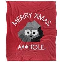 David Olenick Sock It To 'Em Silky Touch Super Soft Throw Blanket 152 X 127 cm in White