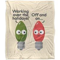 David Olenick Seasonal Employment Silky Touch Super Soft Throw Blanket 152 X 127 cm in White