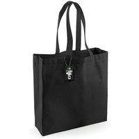 Westford Mill Cotton Classic Shopper Bag (21 Litres) Pack of 2 in Black