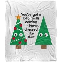 David Olenick Spruced Up Silky Touch Super Soft Throw Blanket 152 X 127 cm in White