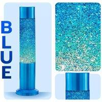 Nova Lighting Nova Baby Blue Glitter Lamp | Size: 10 inches