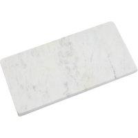 Orsina White Marble Rectangular Chopping Or Serving Board, Durable Natural Stone Board For Kitchen Use