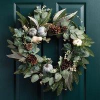 Scottish Everlastings Ltd 65cm Premium Pumpkin Wreath Green