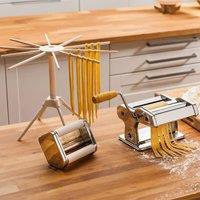 Orsina Versatile Multi Pasta Chrome Maker Set, Durable Kitchen Accessory, Convenient Pasta Maker For Cooking in Silver