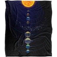 Reinders Solar System Silky Touch Super Soft Throw Blanket 152 X 127 cm in White