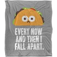 David Olenick Taco Eclipse of The Heart Silky Touch Super Soft Throw Blanket 152 X 127 cm in White