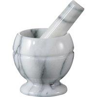 Orsina White Marble Small Mortar & Pestle Set, Durable Non-Porous Marble Grinder, Ideal for Crushing