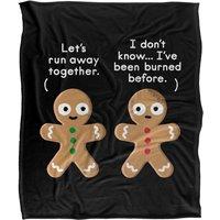 David Olenick Smart Cookie Silky Touch Super Soft Throw Blanket 152 X 127 cm in White