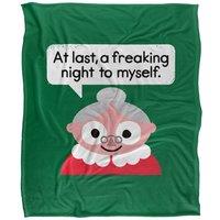 David Olenick The Claus Come Out Silky Touch Super Soft Throw Blanket 152 X 127 cm in White