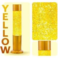 Nova Lighting Nova Baby Yellow Glitter Lamp | Size: 12 inches
