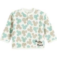 Cool Club Boy's Mickey Mouse Print Long Sleeve Sweatshirt in White | Size: 12-18 m