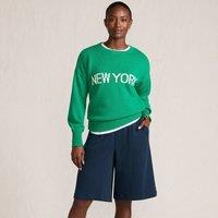 Lands' End Women's Sport Knit Bermuda Shorts in Dark Navy | Size: 10-12