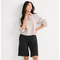 Lands' End Women's Sport Knit Bermuda Shorts in Black | Size: 16-18