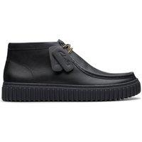 Torhill Hi Black Leather Ankle Boots