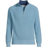 Lands' End Men's Drifter Quarter Zip Jumper in Blue | Size: XL