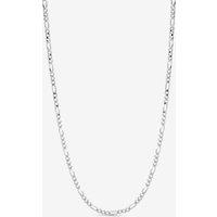 Simply Silver Women's Sterling Silver 925 Figaro Chain Necklace