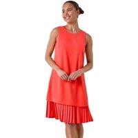 Petite Pleated Hem Shift Dress
