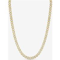 Jon Richard Women's 18K Gold Plated & Crystal Tennis Necklace