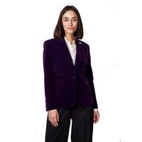 XPOSED Women's Stella Velvet Blazer - Tailored Elegance in Purple | Size: 4